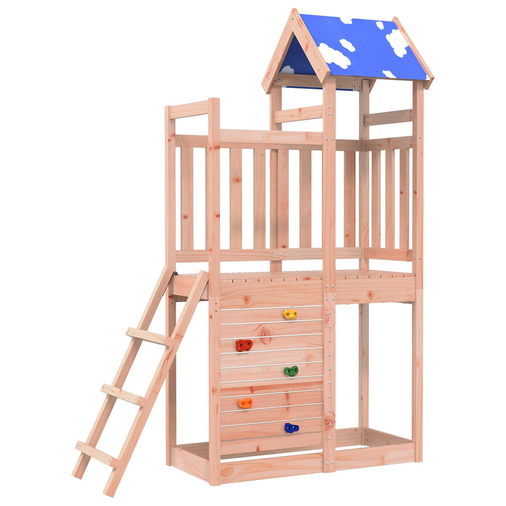 vidaXL Wieża zabaw Brązowy 110,5 x 52,5 x 215cm Drewno Douglas lite