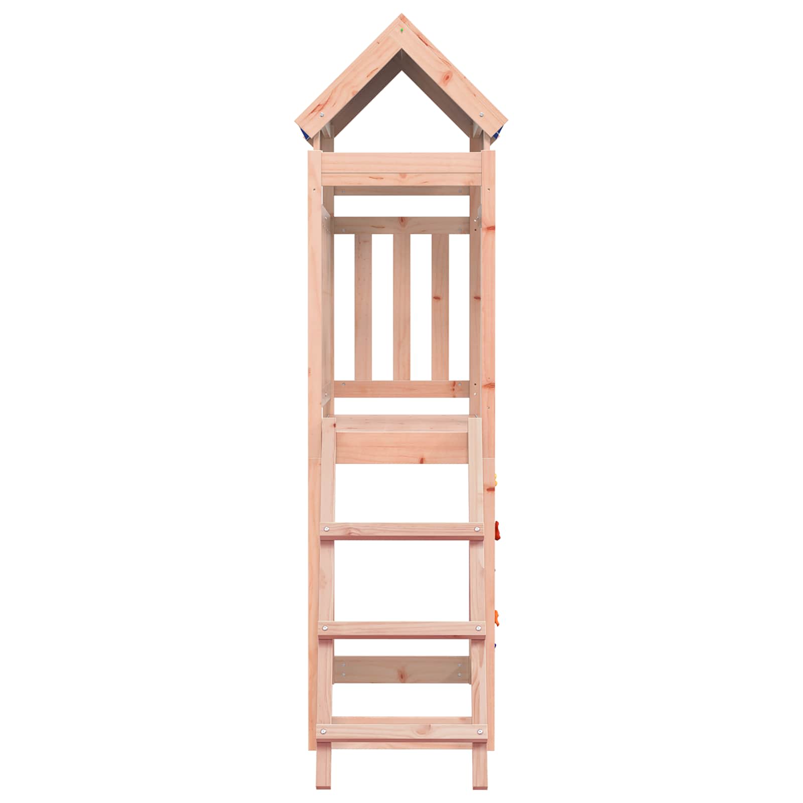 vidaXL Wieża zabaw Brązowy 110,5 x 52,5 x 215cm Drewno Douglas lite