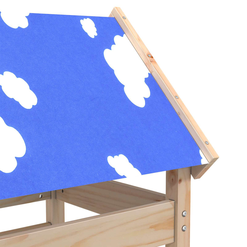 vidaXL Wieża zabaw Brązowy 85 x 52,5 x 239 cm Lite drewno sosnowe