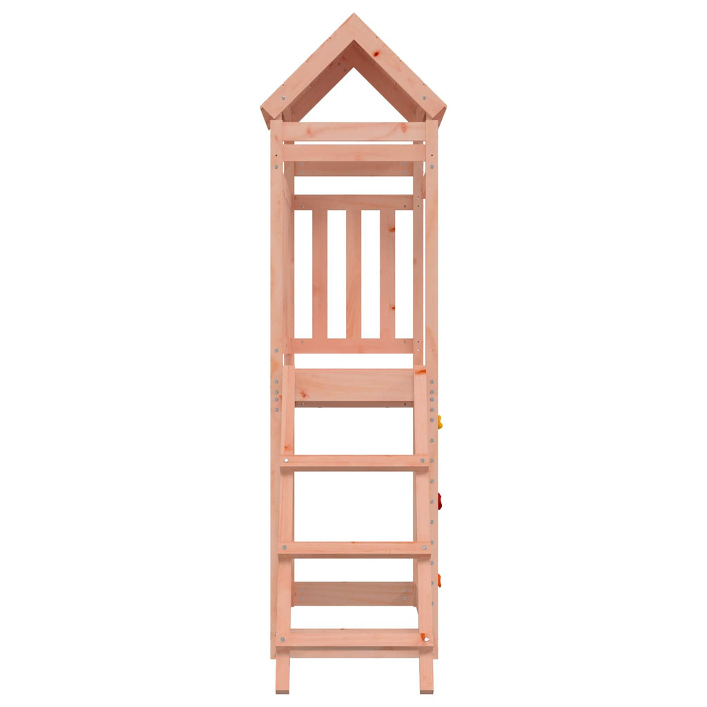 vidaXL Wieża zabaw Brązowy 110,5 x 52,5 x 214 cm Drewno Douglas lite