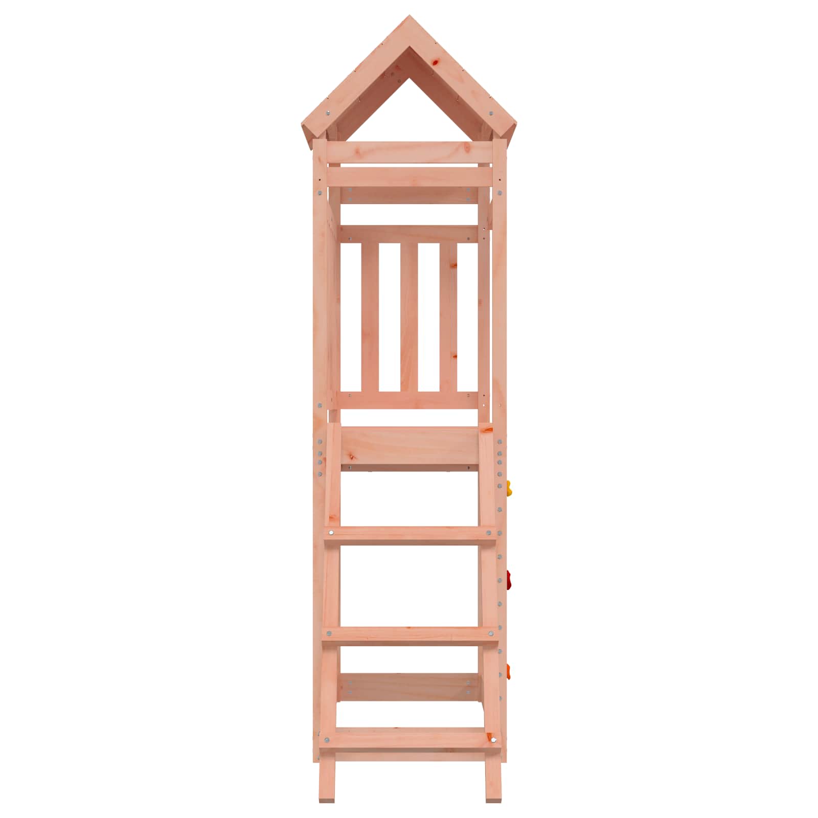 vidaXL Wieża zabaw Brązowy 110,5 x 52,5 x 214 cm Drewno Douglas lite