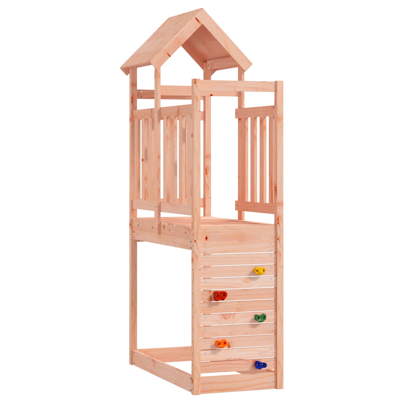 vidaXL Wieża zabaw Brązowy 53 x 110,5 x 214 cm Drewno Douglas lite