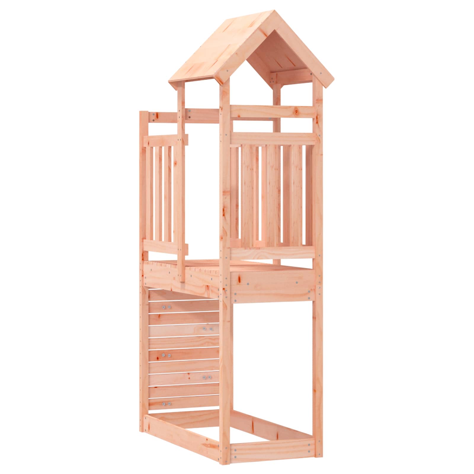 vidaXL Wieża zabaw Brązowy 53 x 110,5 x 214 cm Drewno Douglas lite