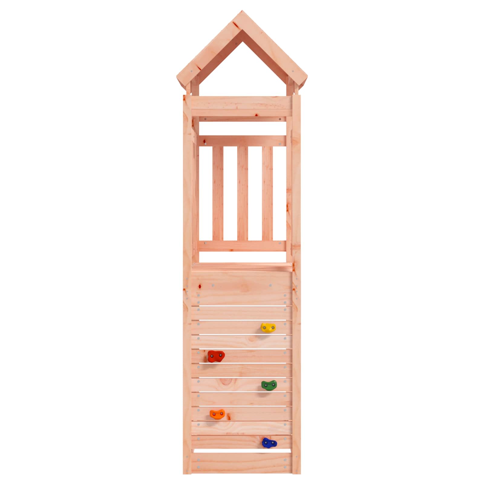 vidaXL Wieża zabaw Brązowy 53 x 110,5 x 214 cm Drewno Douglas lite