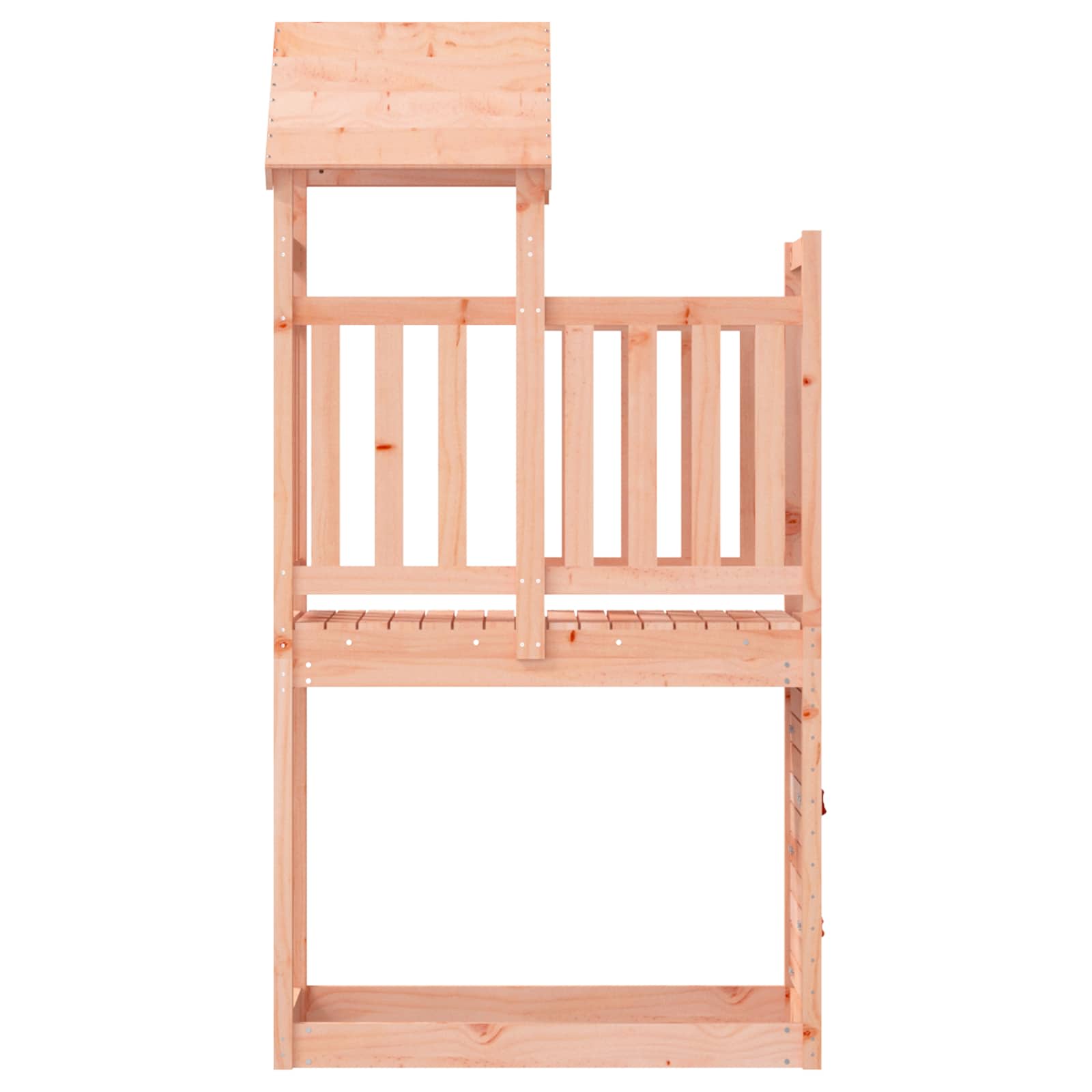 vidaXL Wieża zabaw Brązowy 53 x 110,5 x 214 cm Drewno Douglas lite