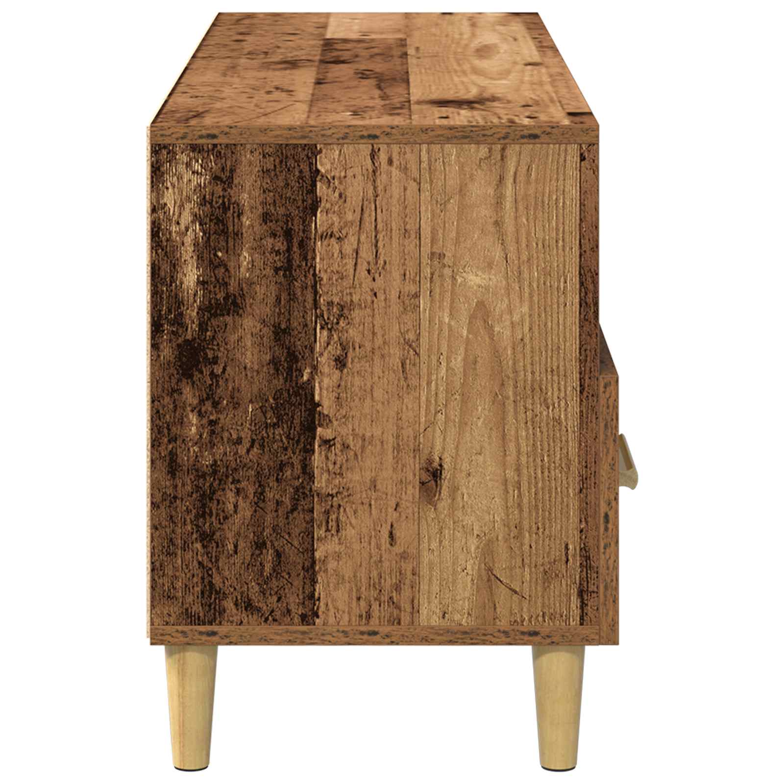 vidaXL Szafka pod telewizor z szufladą Stare drewno 102 x 36 x 50 cm