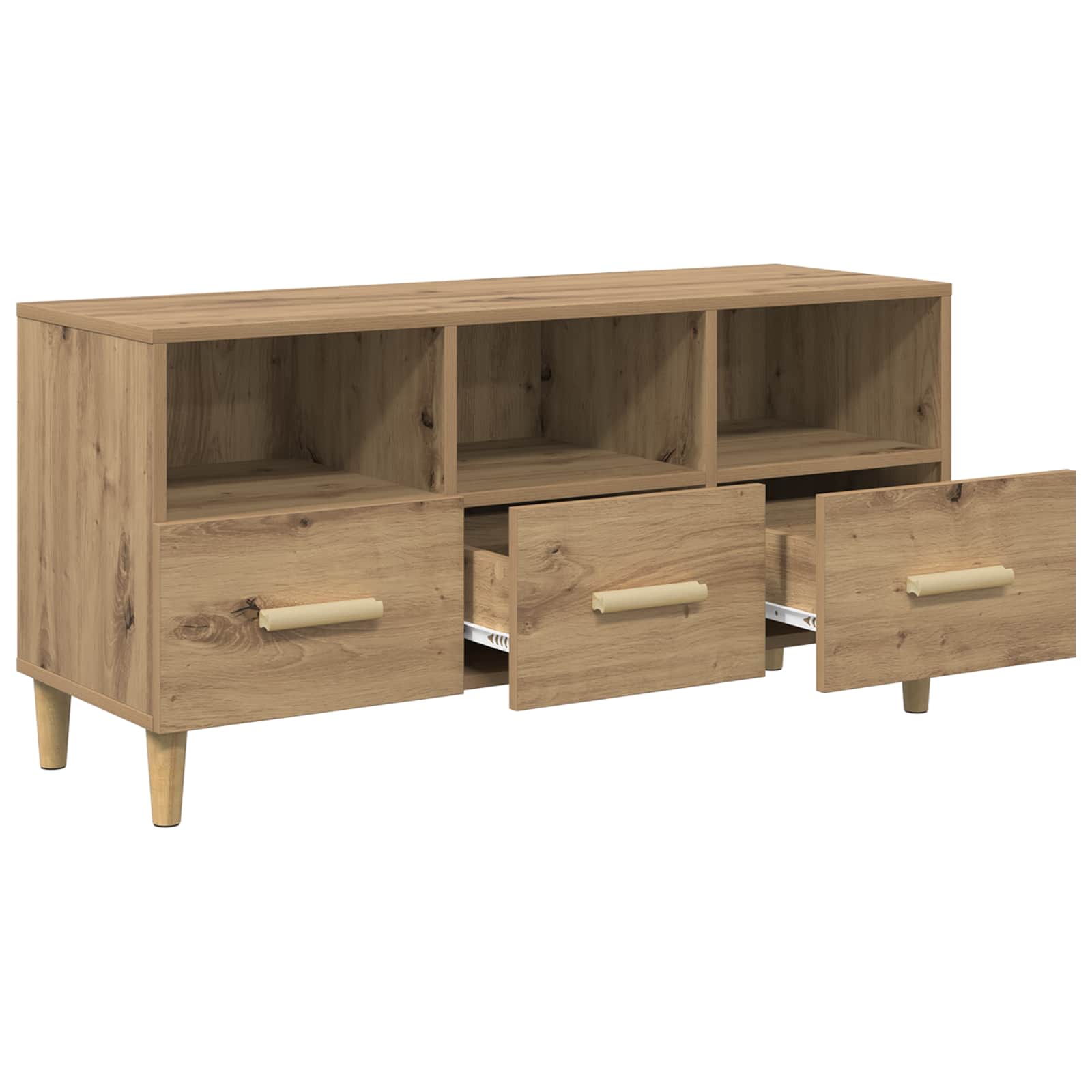 vidaXL Szafka pod telewizor Dąb rzemieślniczy 102 x 36 x 50 cm