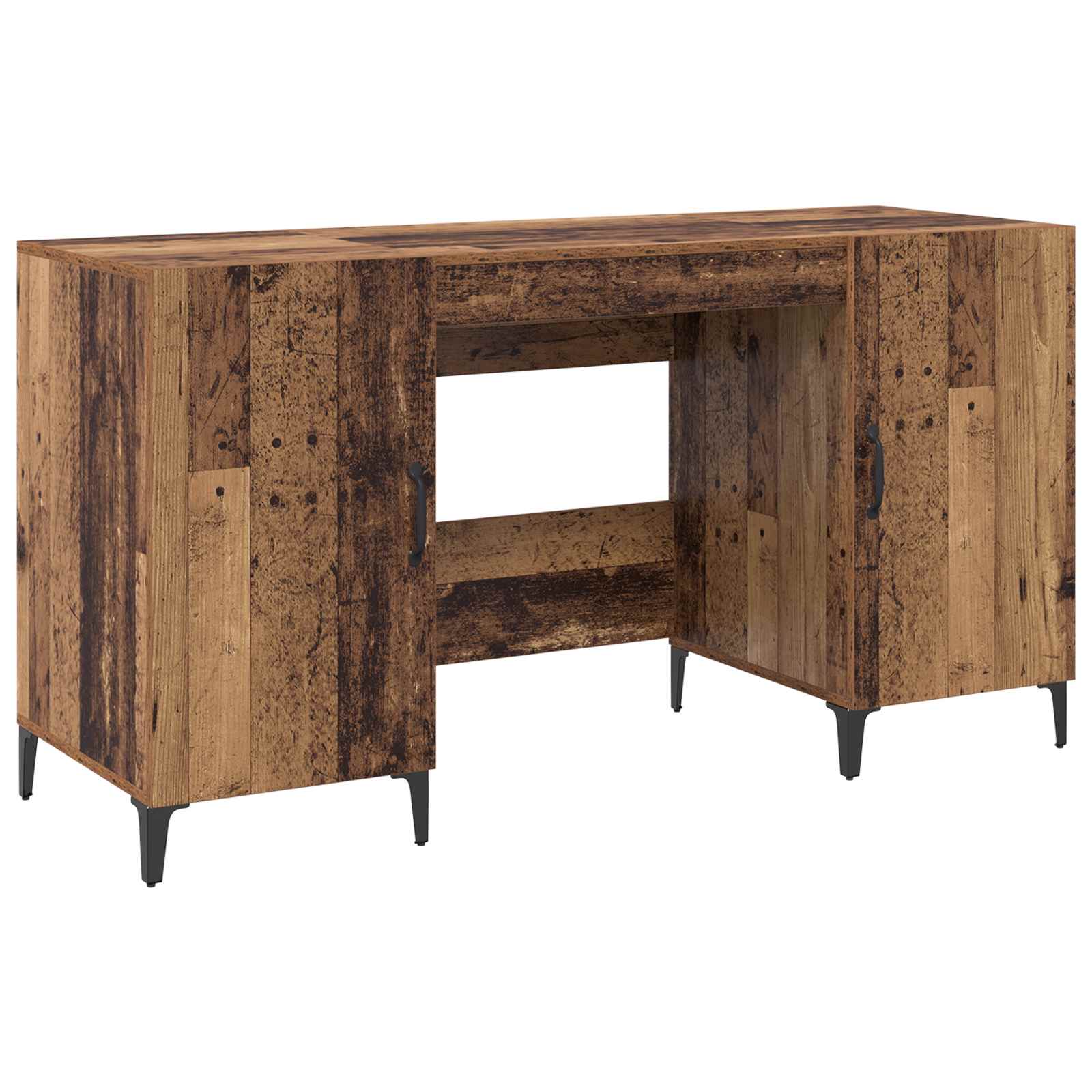 vidaXL Biurko Stare drewno 140 x 50 x 75 cm Materiał drewnopochodny