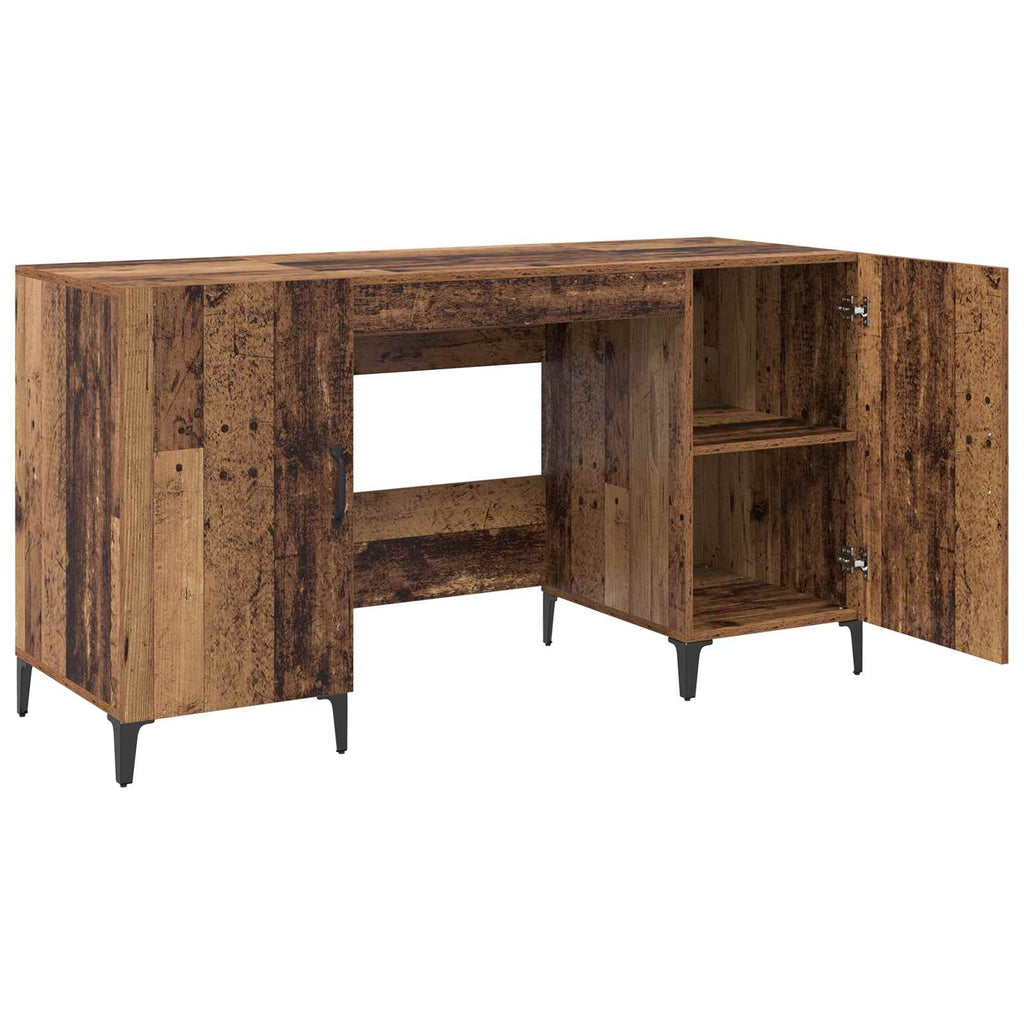 vidaXL Biurko Stare drewno 140 x 50 x 75 cm Materiał drewnopochodny