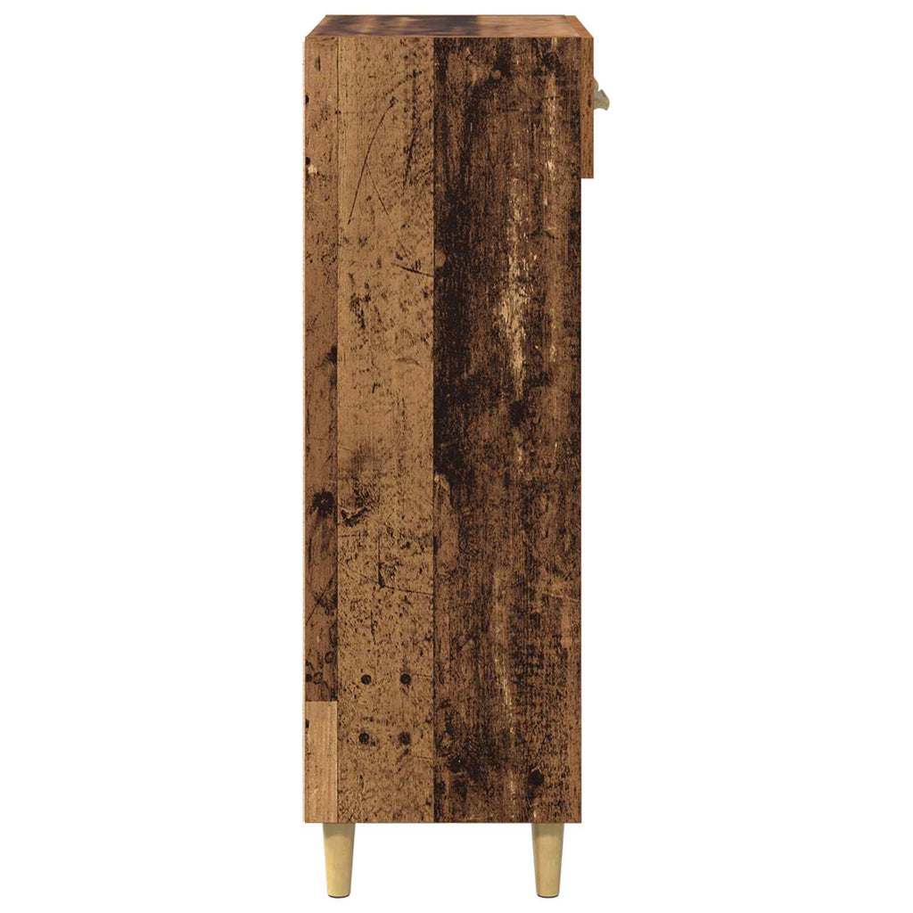 vidaXL Szafka na buty z szufladą z półką Stare drewno 60 x 35 x 105 cm