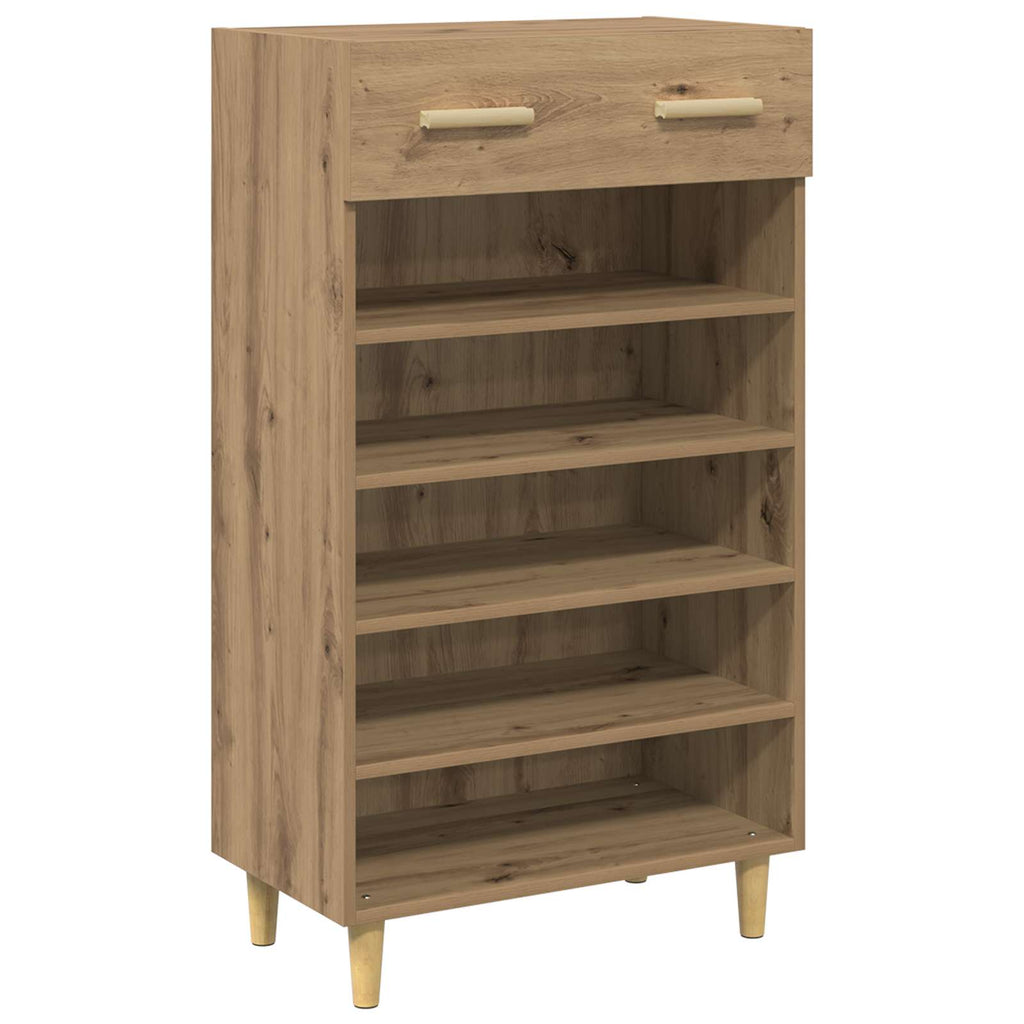 vidaXL Szafka na buty z szufladą Dąb rzemieślniczy 60 x 35 x 105 cm