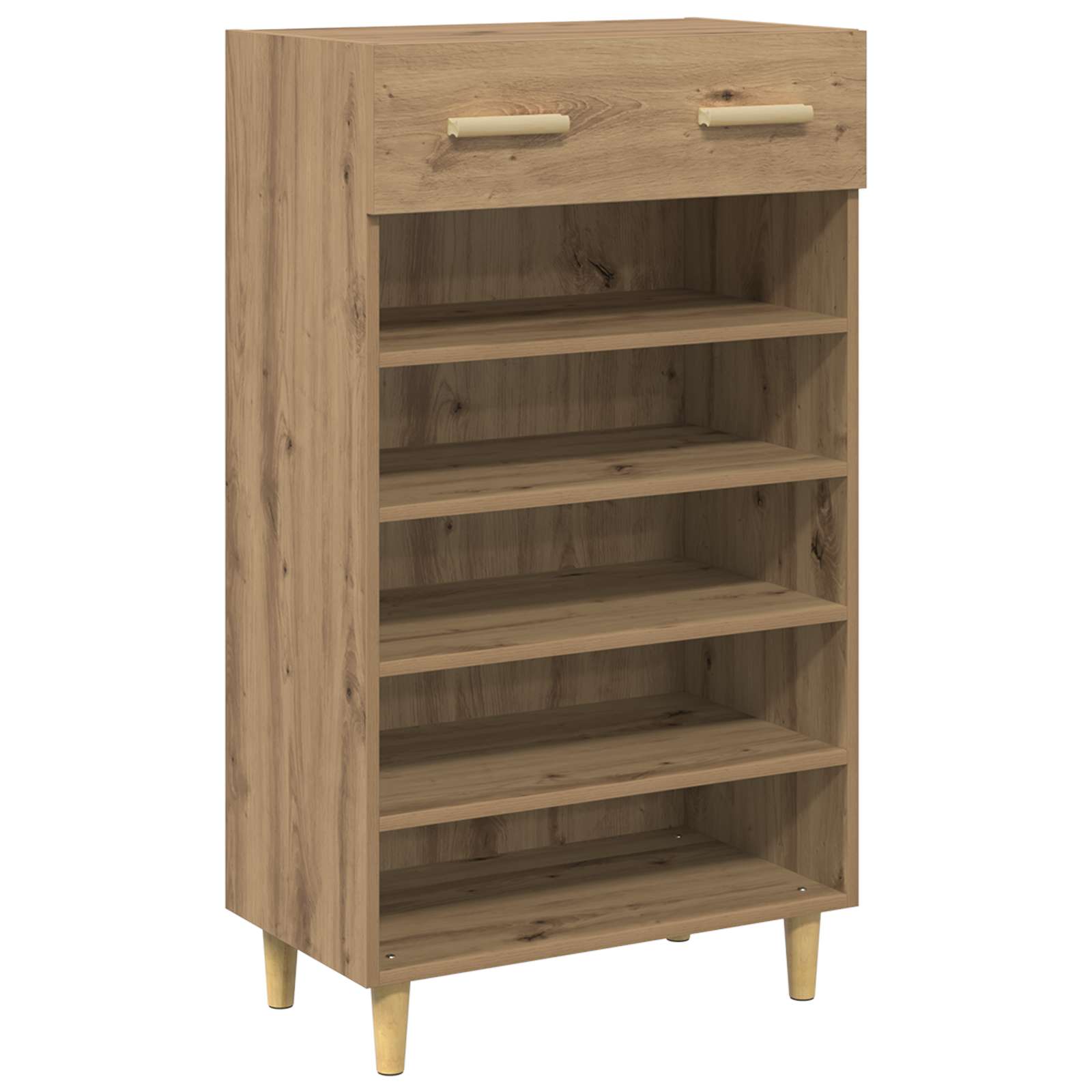 vidaXL Szafka na buty z szufladą Dąb rzemieślniczy 60 x 35 x 105 cm