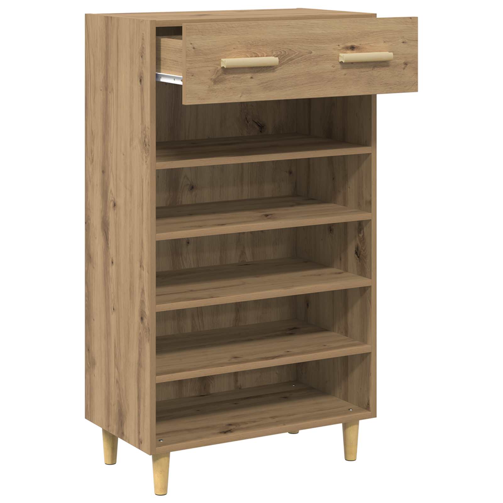 vidaXL Szafka na buty z szufladą Dąb rzemieślniczy 60 x 35 x 105 cm