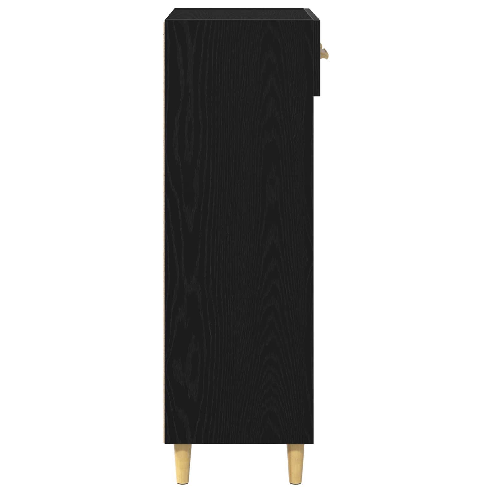 vidaXL Szafka na buty z szufladą z półką Czarny Dąb 60 x 35 x 105 cm