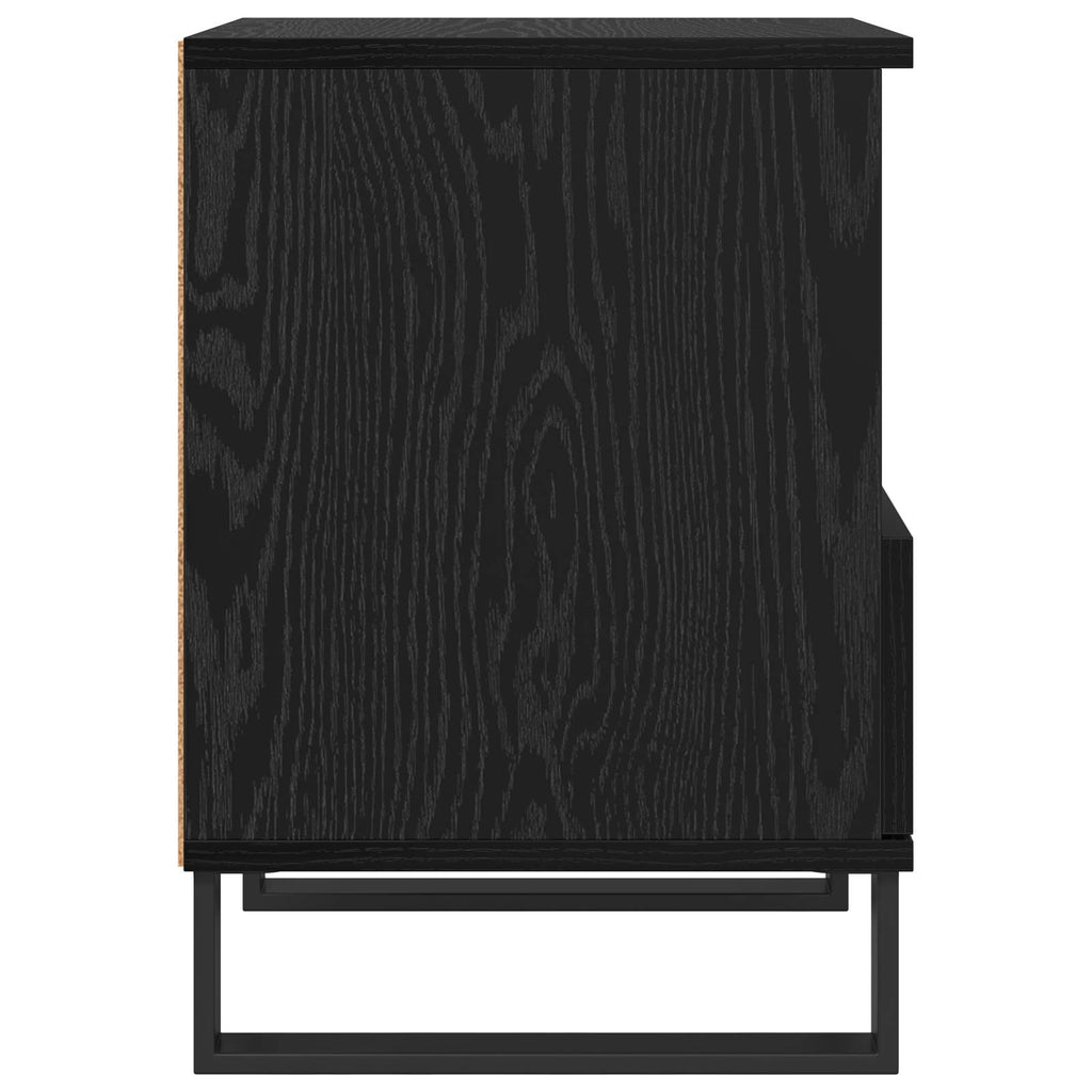vidaXL Szafka pod łóżko z szufladą Czarny Dąb 40 x 35 x 50 cm