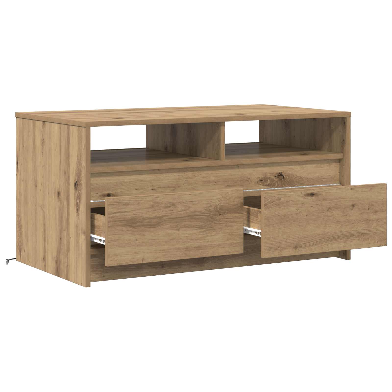 vidaXL Stolik kawowy Dąb rzemieślniczy 90 x 50 x 45 cm