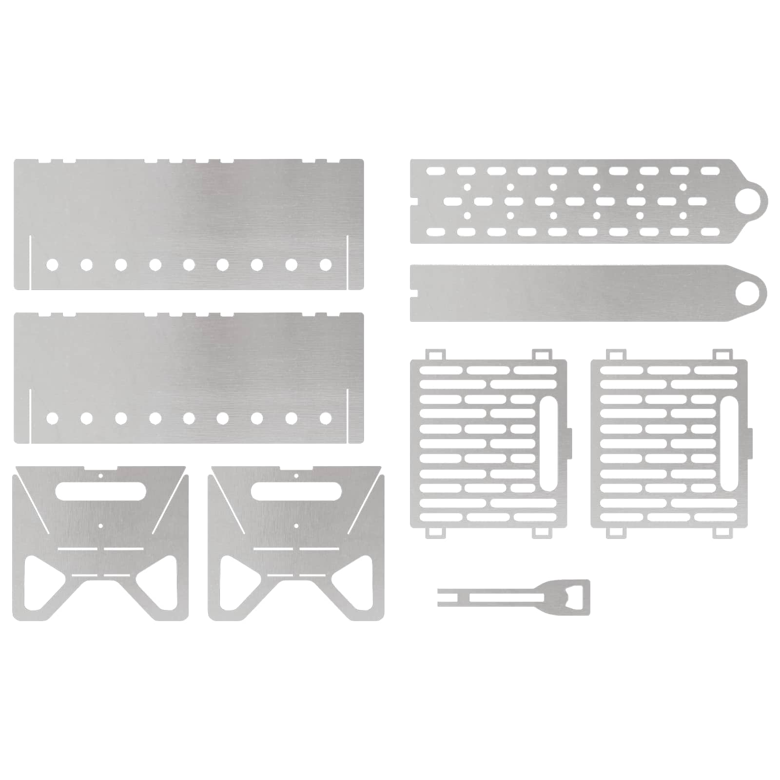 vidaXL Ognisko Campingowe 42 x 22 x 18 cm Stal nierdzewna srebrny