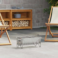 vidaXL Ognisko Campingowe 42 x 22 x 18 cm Stal nierdzewna srebrny