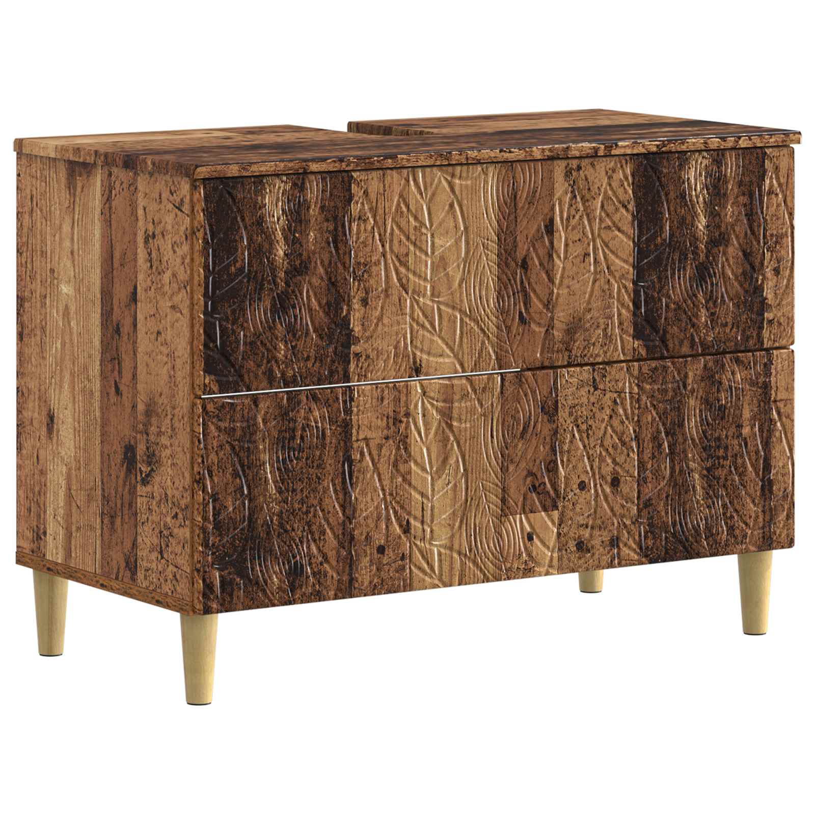 vidaXL Zestaw Szafek Łazienkowych 2 Częściowy DELFT Stare drewno
