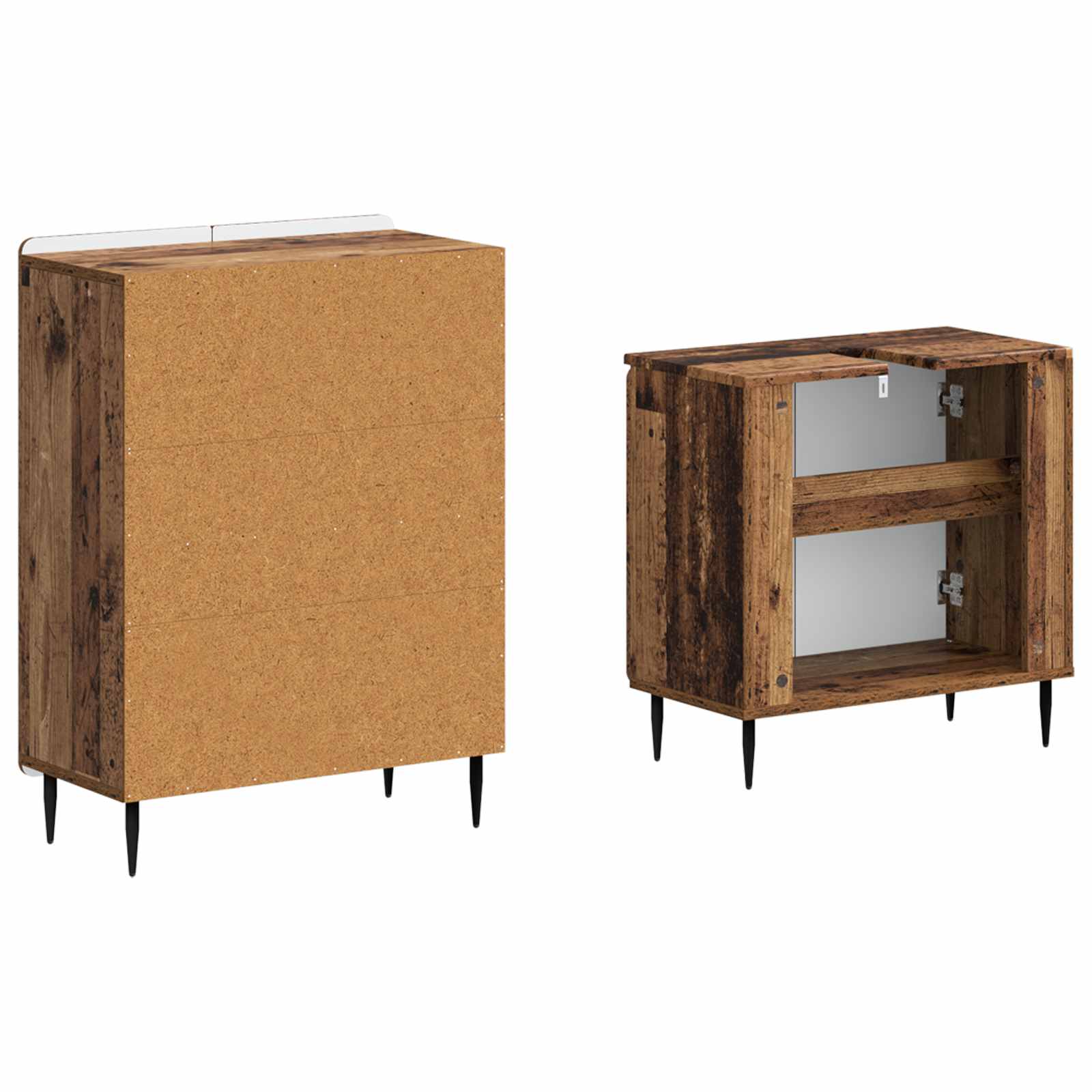 vidaXL Zestaw Szafek Łazienkowych 2 Częściowy ZWOLLE Stare drewno