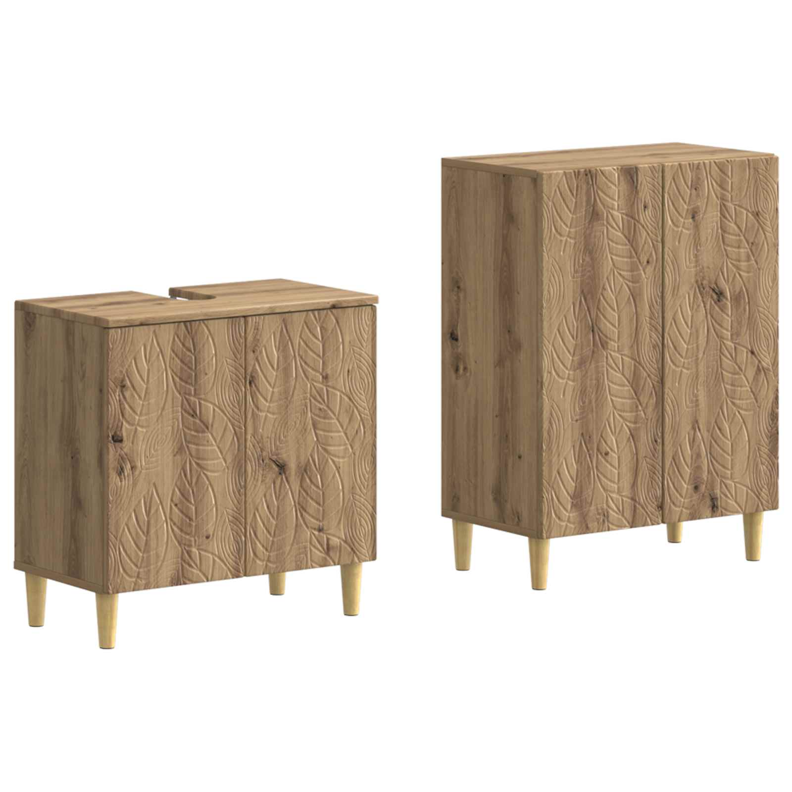vidaXL Zestaw Szafek Łazienkowych 2 Częściowy DELFT Dąb artisan