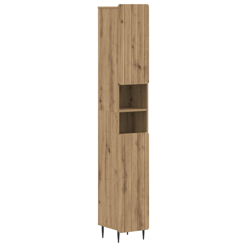 vidaXL Zestaw szafek łazienkowych 4 częściowy ZWOLLE Dąb artisan