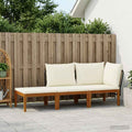 vidaXL 3 pcs Solidne drewno akacjowe i lina naturalny