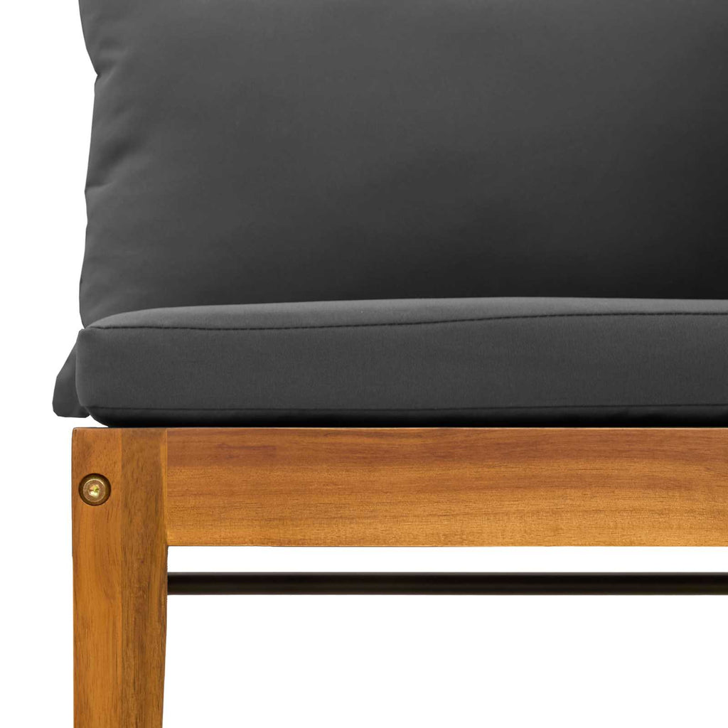 vidaXL 2 pcs Solidne drewno akacjowe i lina naturalny
