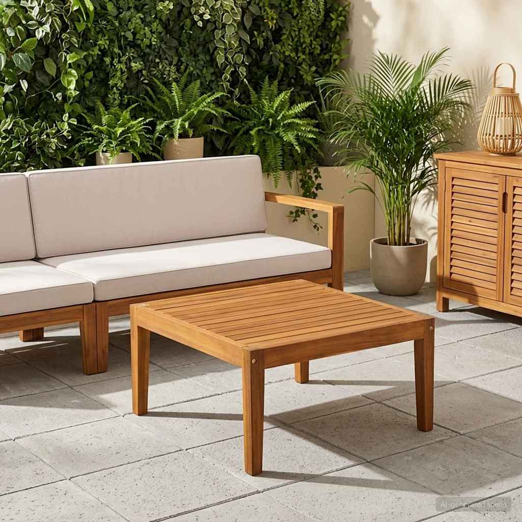 vidaXL stół Lite Drewno Akacji naturalny 60 x 60 x 30 cm