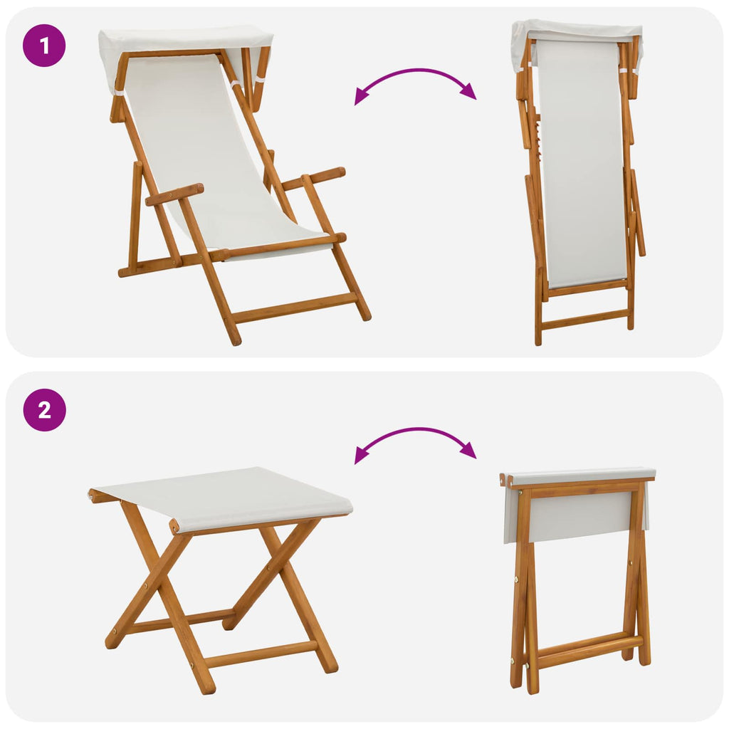 vidaXL Fotel ogrodowy 4 pcs 3 Pozycja Lite Drewno Eukaliptusowe