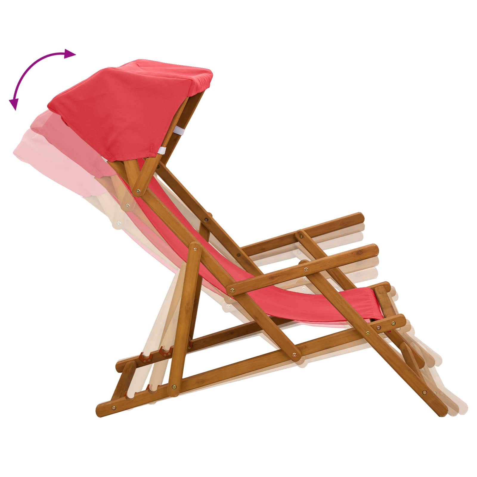 vidaXL Fotel ogrodowy 2 pcs 3 Pozycja Lite Drewno Eukaliptusowe