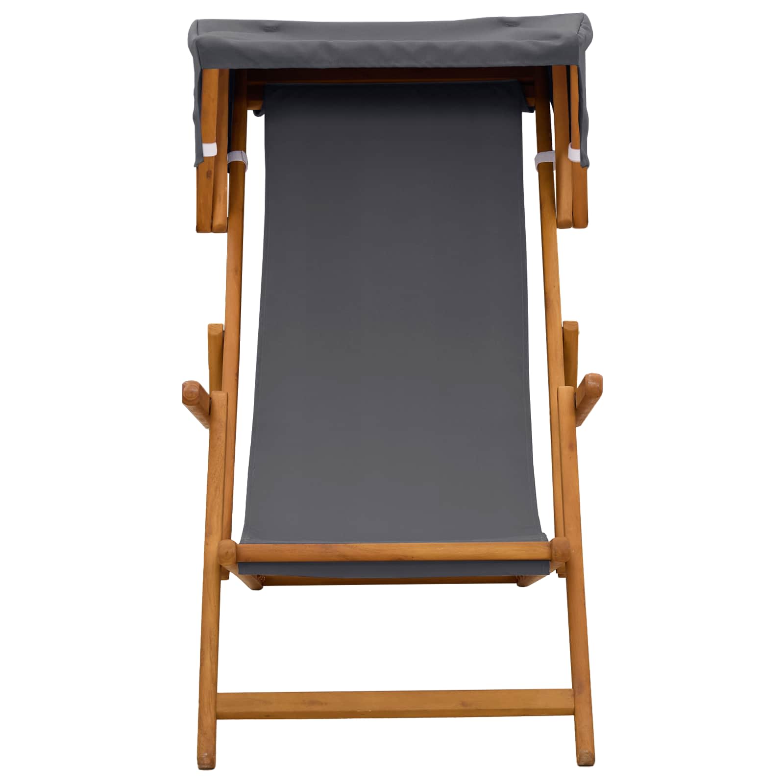 vidaXL Fotel ogrodowy 2 pcs 3 Pozycja Lite Drewno Eukaliptusowe Szary