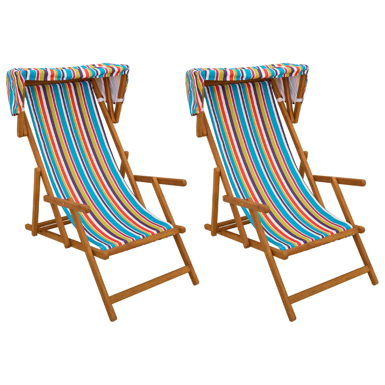 vidaXL Fotel ogrodowy 2 pcs 3 Pozycja Lite Drewno Eukaliptusowe