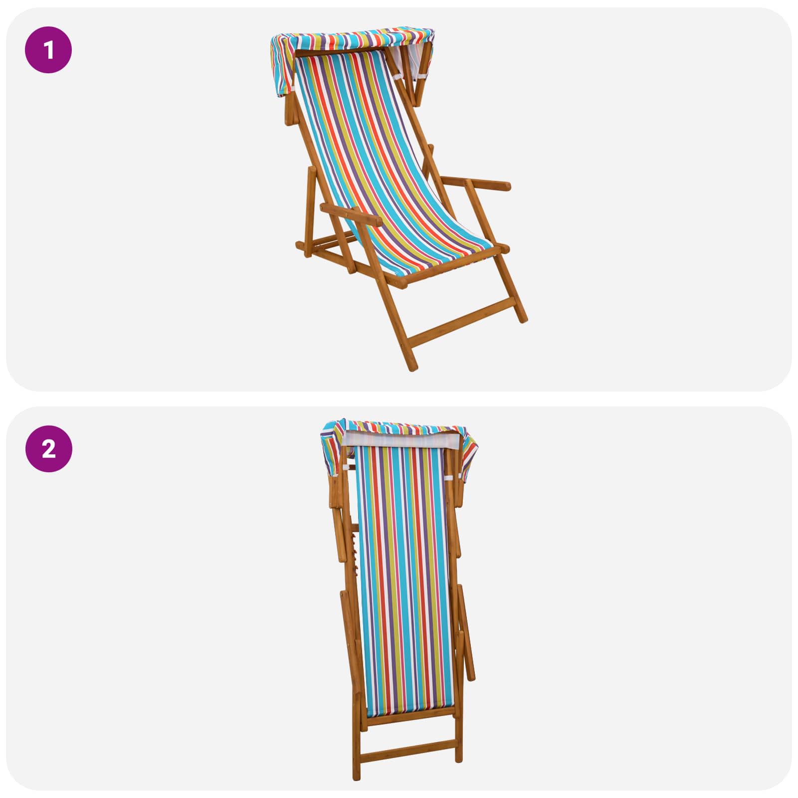 vidaXL Fotel ogrodowy 2 pcs 3 Pozycja Lite Drewno Eukaliptusowe
