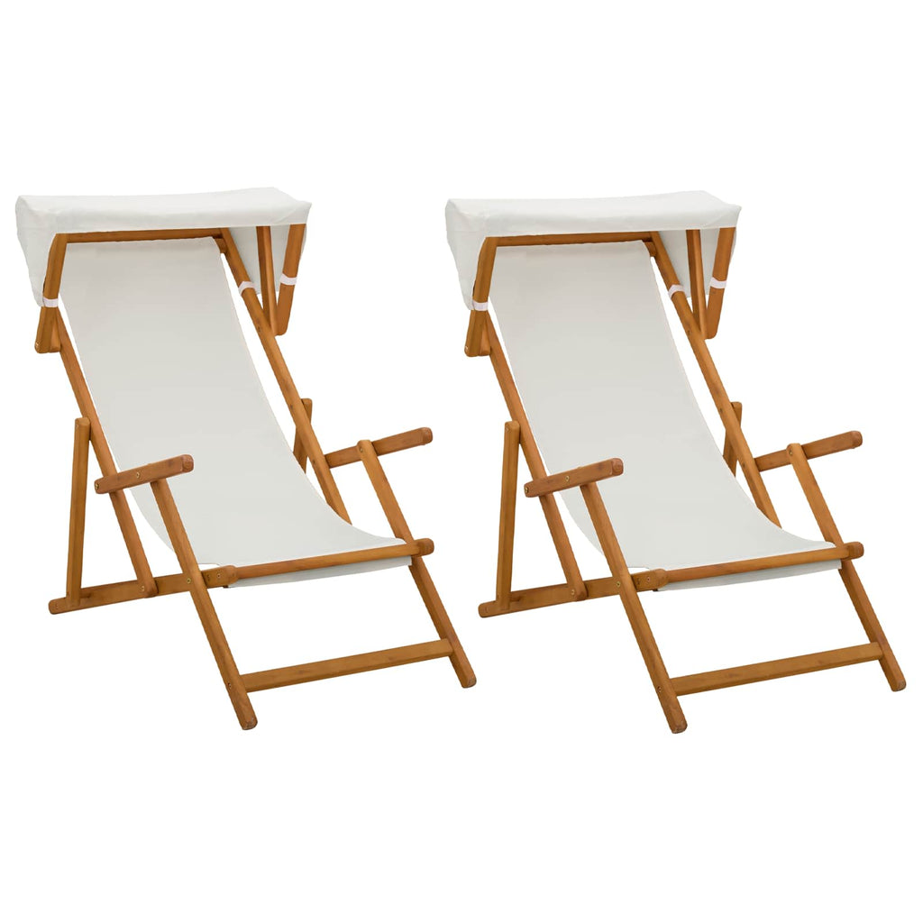 vidaXL Fotel ogrodowy 2 pcs 3 Pozycja Lite Drewno Eukaliptusowe