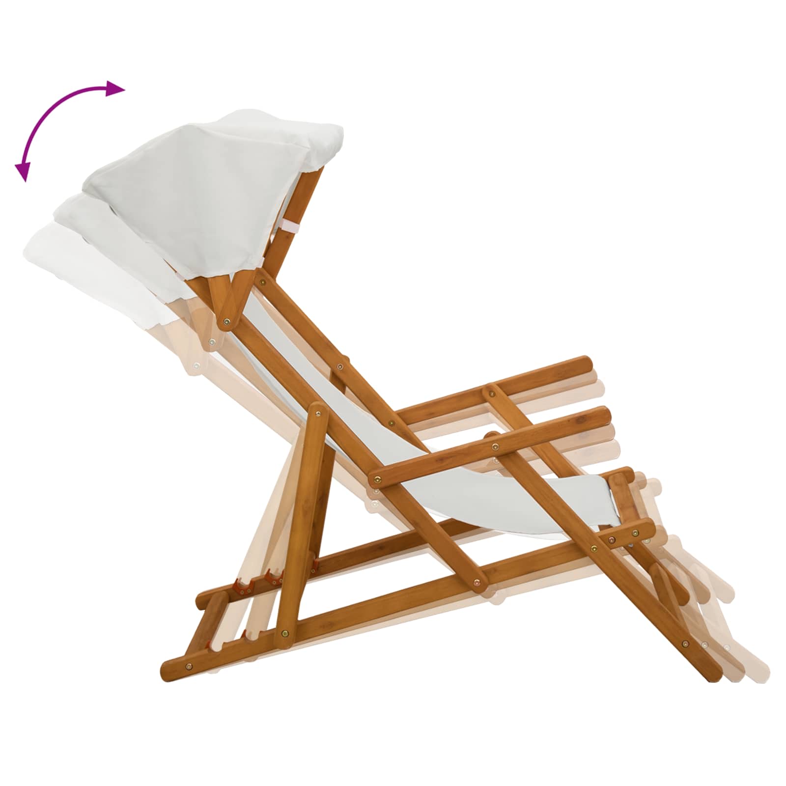 vidaXL Fotel ogrodowy 2 pcs 3 Pozycja Lite Drewno Eukaliptusowe