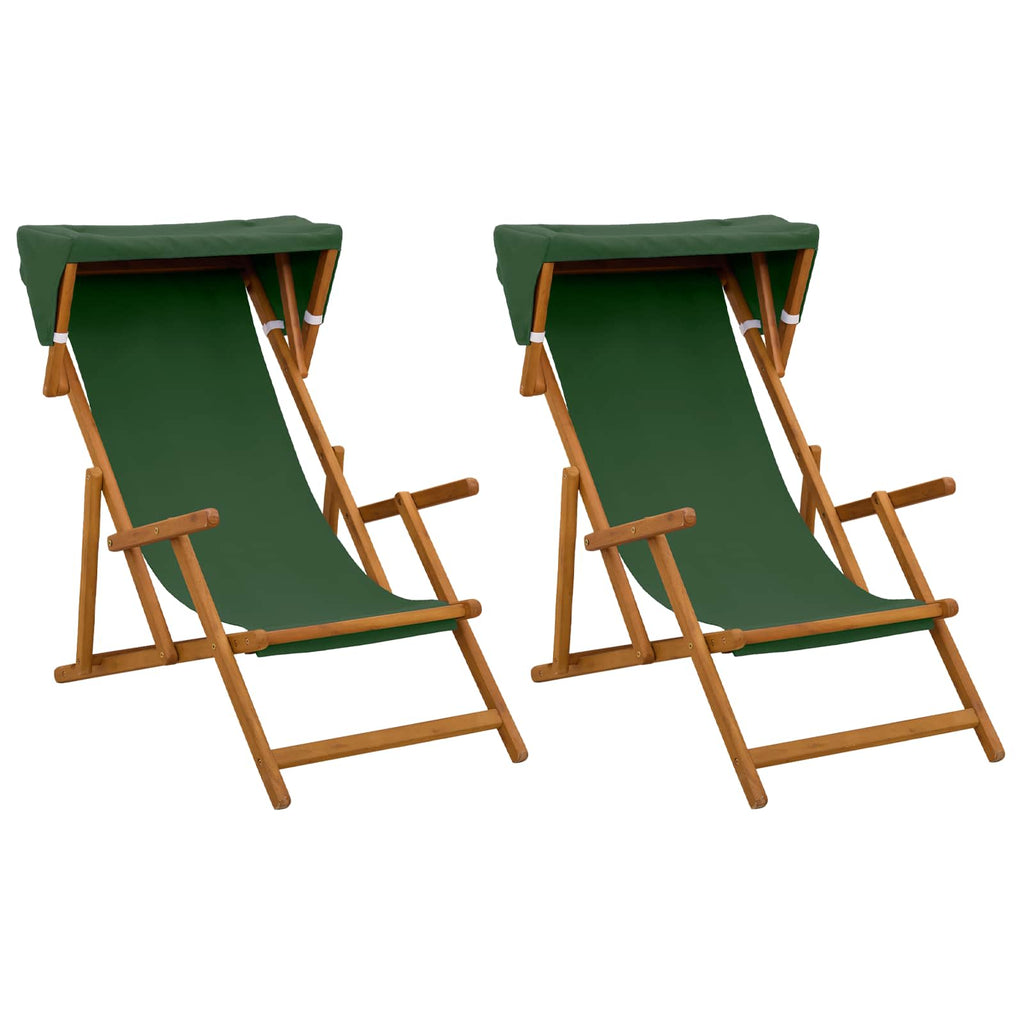 vidaXL Fotel ogrodowy 2 pcs 3 Pozycja Lite Drewno Eukaliptusowe