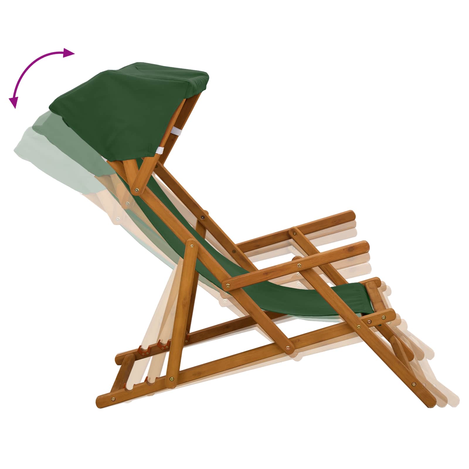 vidaXL Fotel ogrodowy 2 pcs 3 Pozycja Lite Drewno Eukaliptusowe