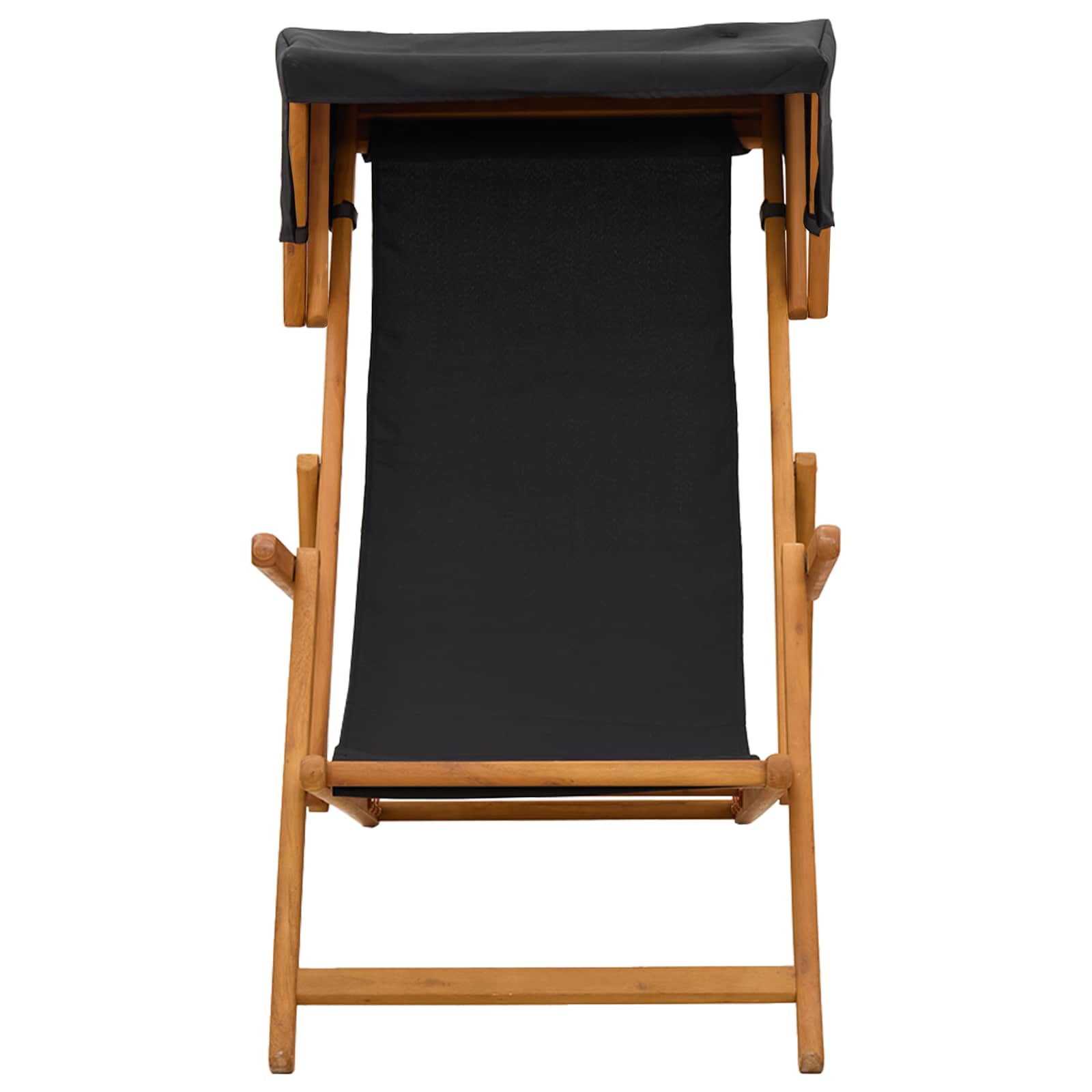 vidaXL Fotel ogrodowy 2 pcs 3 Pozycja Lite Drewno Eukaliptusowe Czarny