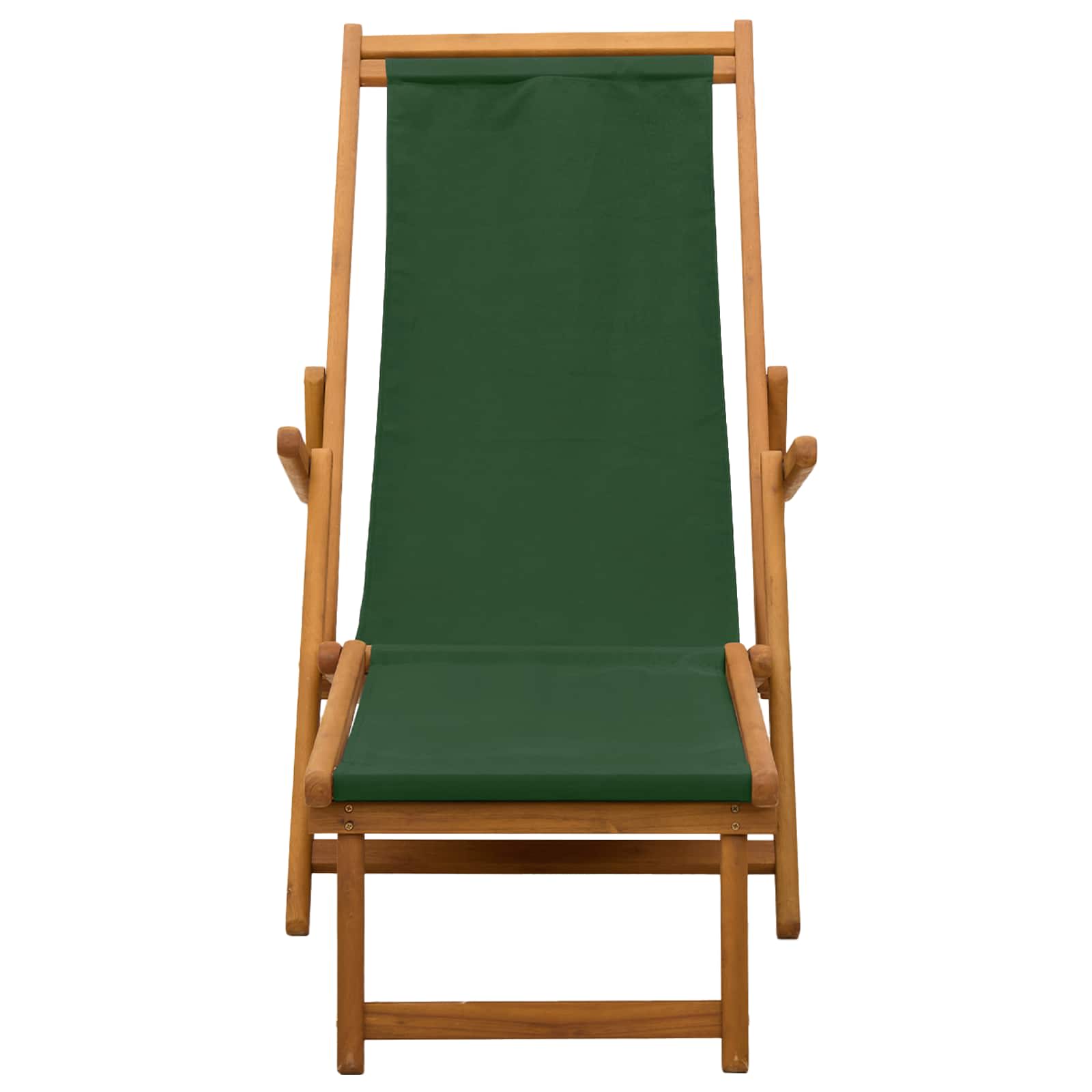 vidaXL Składany leżak 2 pcs 3 Pozycja Lite Drewno Eukaliptusowe