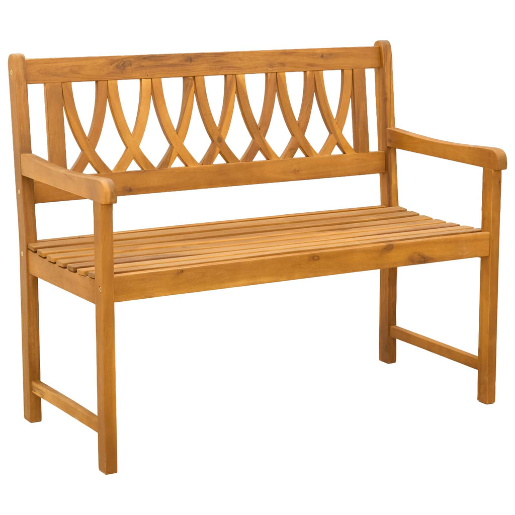 vidaXL Ławka ogrodowa naturalny 110 x 55,5 x 90 cm Lite Drewno Akacji
