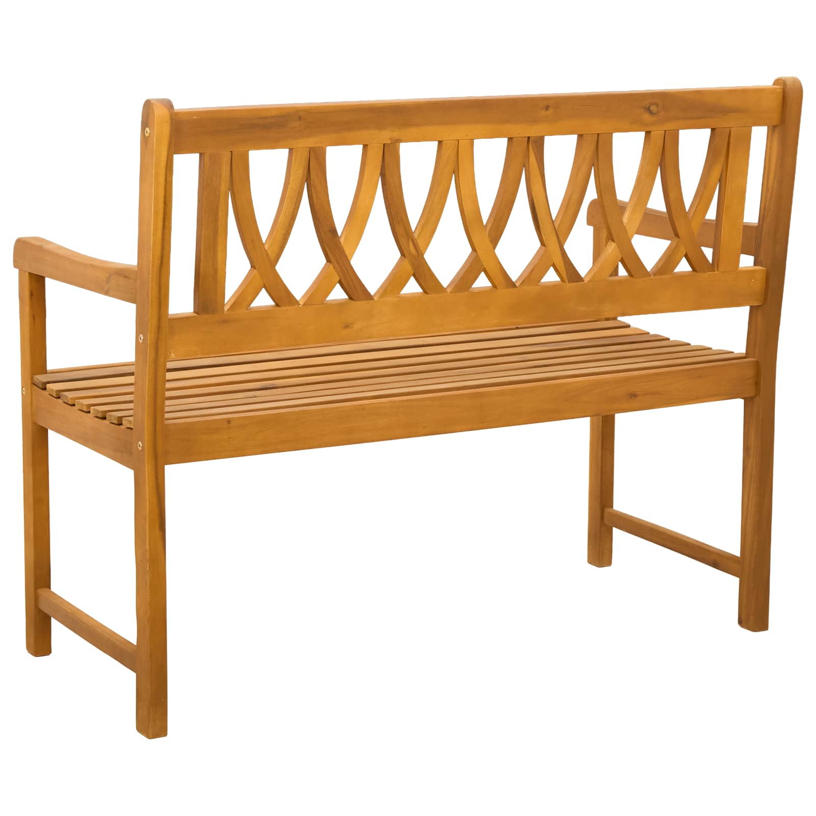 vidaXL Ławka ogrodowa naturalny 110 x 55,5 x 90 cm Lite Drewno Akacji