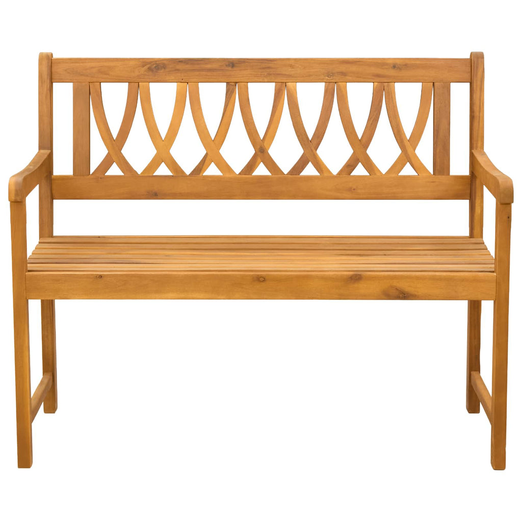 vidaXL Ławka ogrodowa naturalny 110 x 55,5 x 90 cm Lite Drewno Akacji
