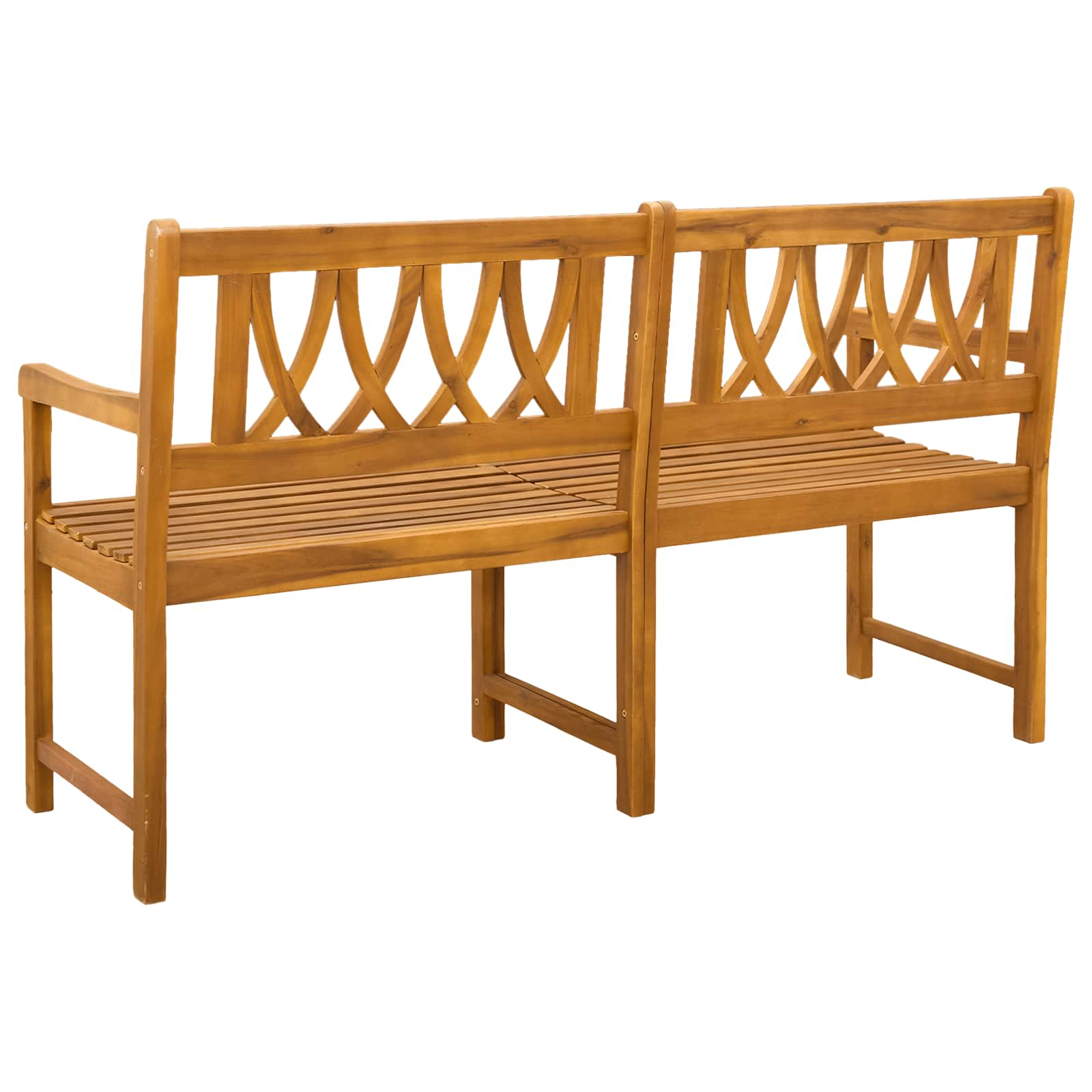 vidaXL Ławka ogrodowa naturalny 150 x 55,5 x 90 cm Lite Drewno Akacji