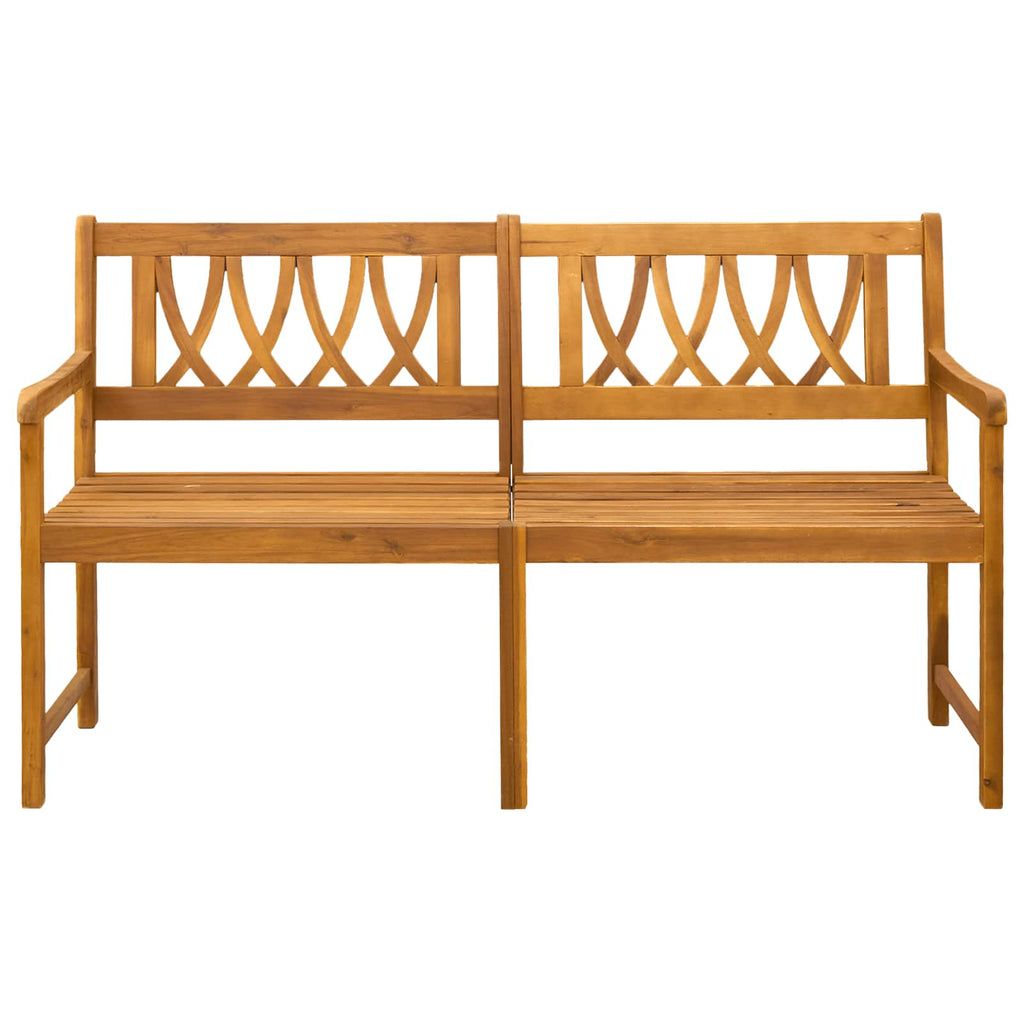 vidaXL Ławka ogrodowa naturalny 150 x 55,5 x 90 cm Lite Drewno Akacji