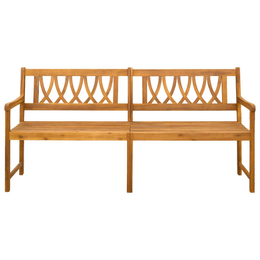 vidaXL Ławka ogrodowa naturalny 180 x 55,5 x 90 cm Lite Drewno Akacji