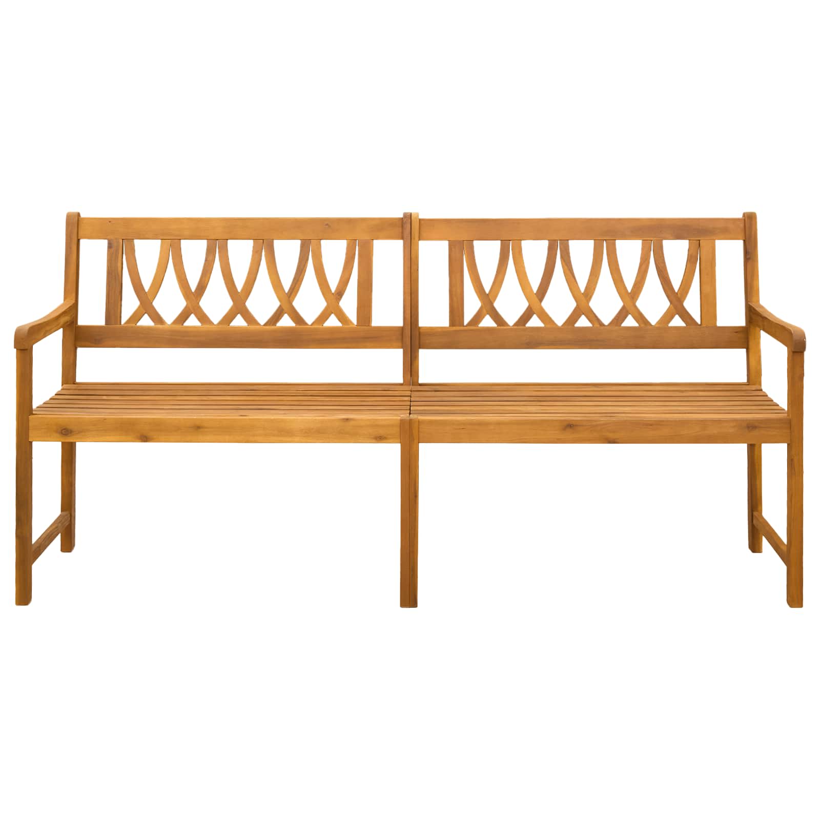 vidaXL Ławka ogrodowa naturalny 180 x 55,5 x 90 cm Lite Drewno Akacji