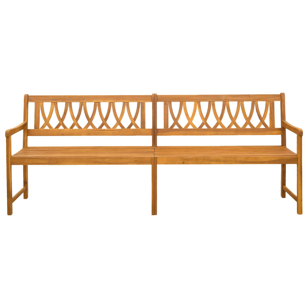 vidaXL Ławka ogrodowa naturalny 220 x 55,5 x 90 cm Lite Drewno Akacji