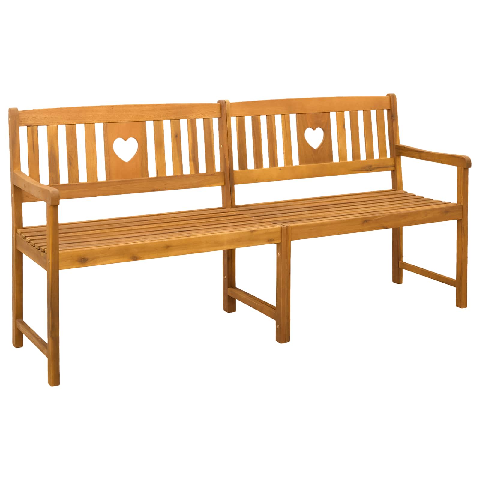 vidaXL Ławka ogrodowa naturalny 180 x 55,5 x 90 cm Lite Drewno Akacji