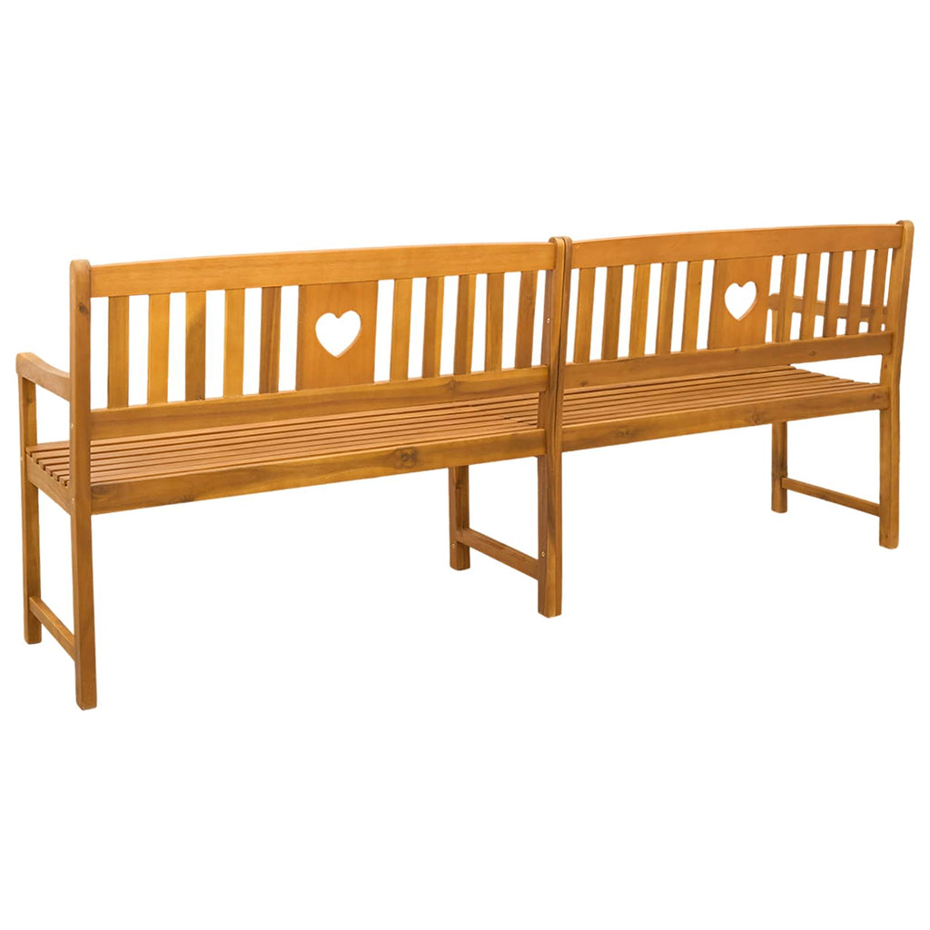 vidaXL Ławka ogrodowa naturalny 220 x 55,5 x 90 cm Lite Drewno Akacji